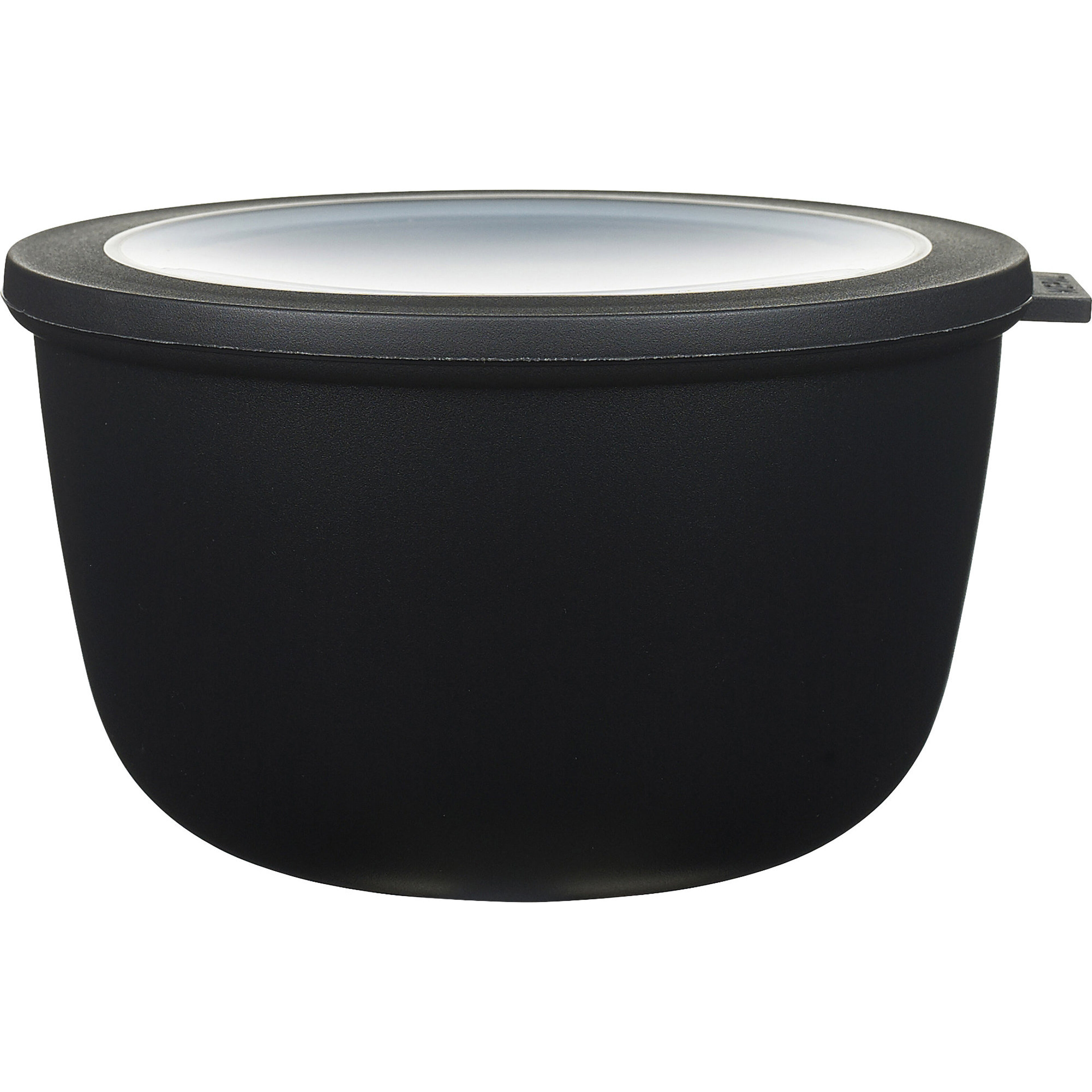 Skål med Lock Cirqula 2000 ml Svart