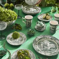 Heritage Green Italian servis 12 delar, grön/vit
