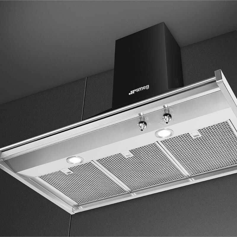 KD90HNE 90 cm Classic Väggmonterad Fläkt, Svart