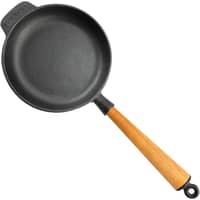 Valurautapannu 18 cm, kahva pyökkiä
