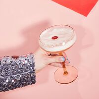 Opacity champagneglas 30 cl, peach, 2-pack