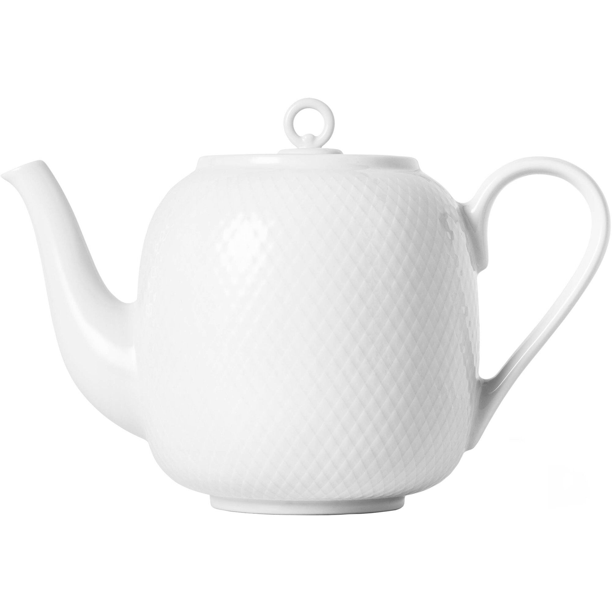 Lyngby Porcelæn - Rhombe tekanne 1,9L hvit