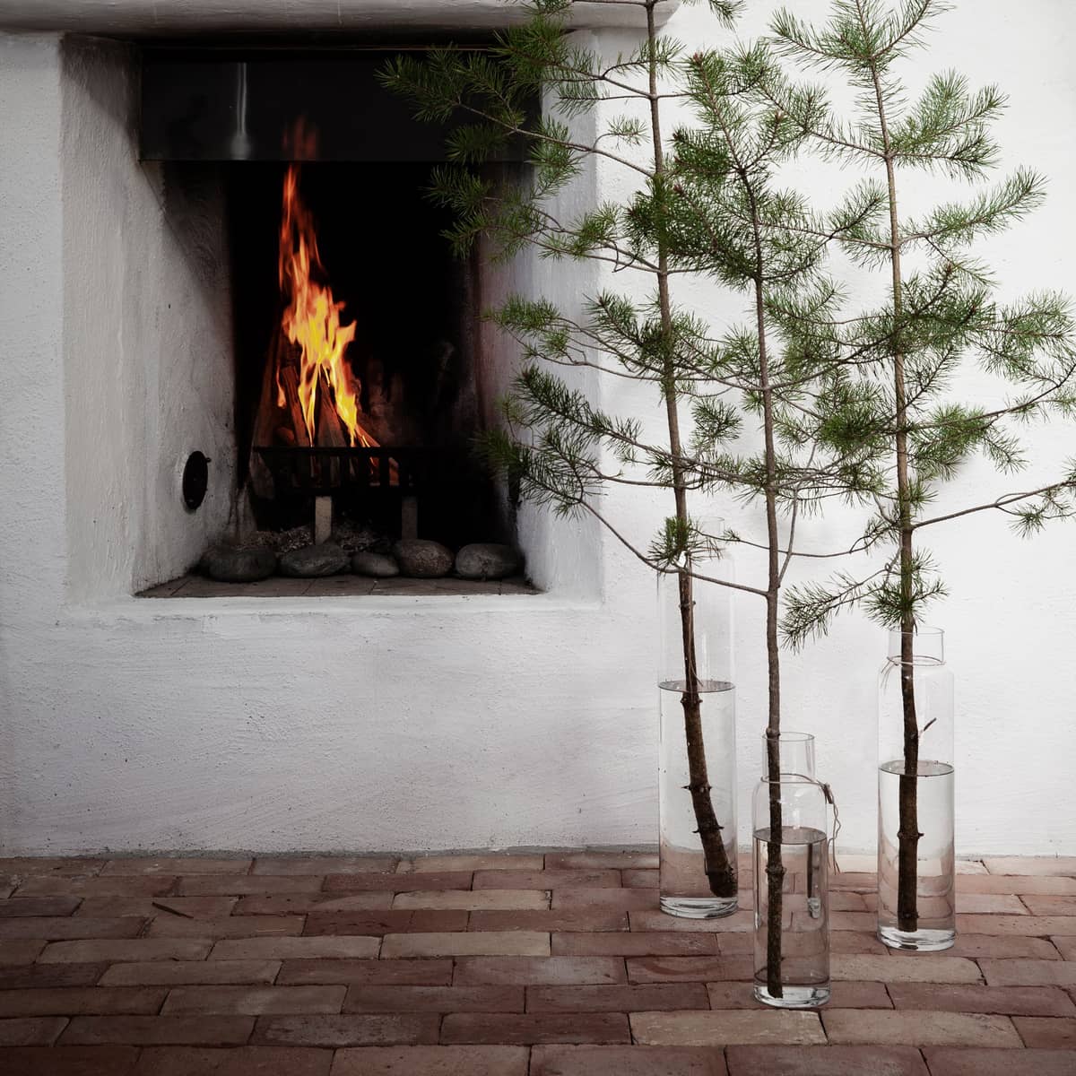 Glasvas, 45 cm
