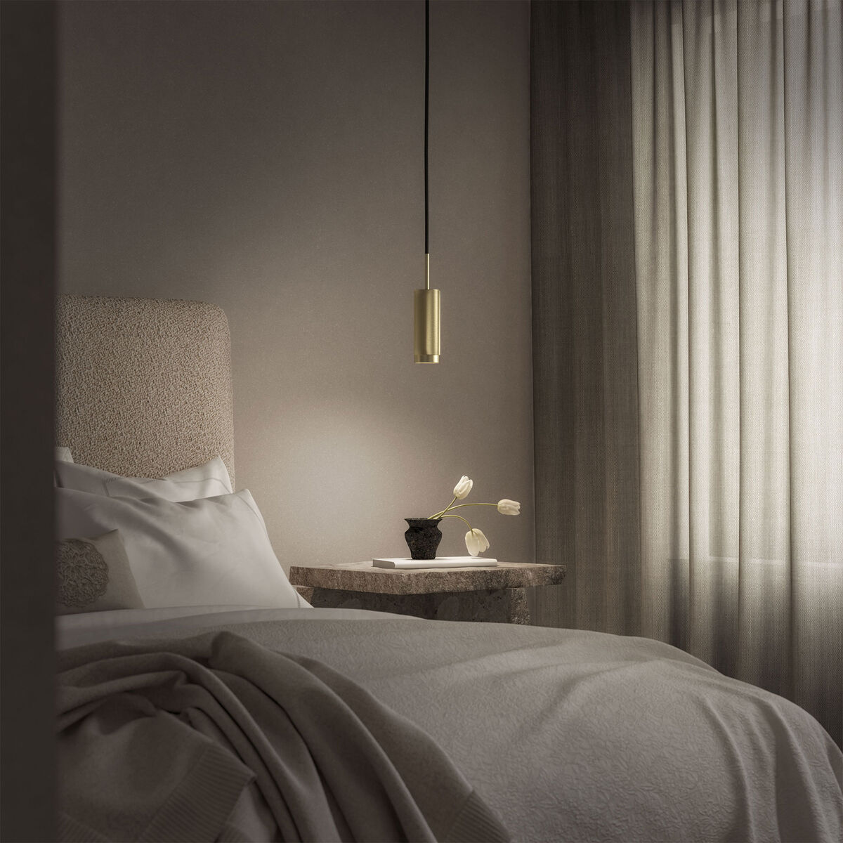 Edgeform Hölster pendellampe, messing