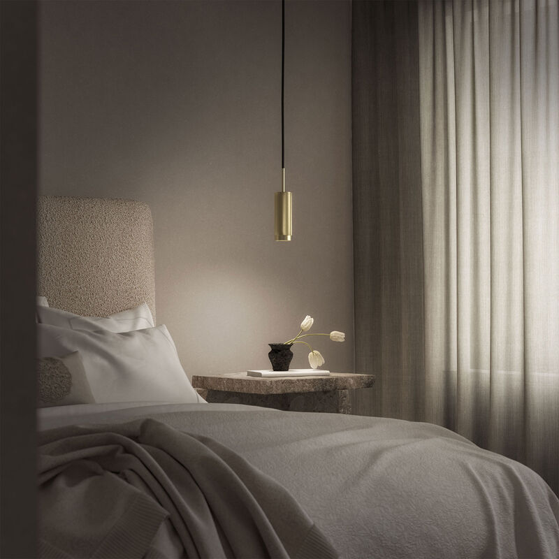 Hölster pendellampa, mässing