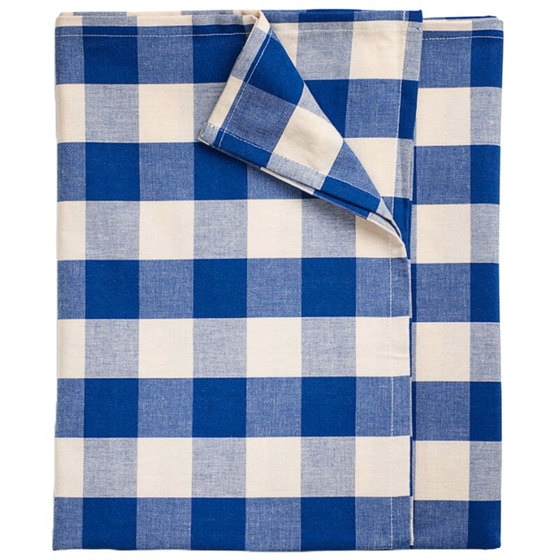 Bell bordsduk 330x145 cm, blå/aprikos