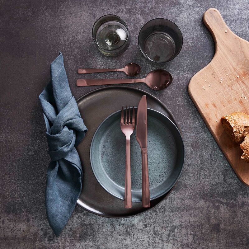 RAW-illallislautanen, metallinruskea 