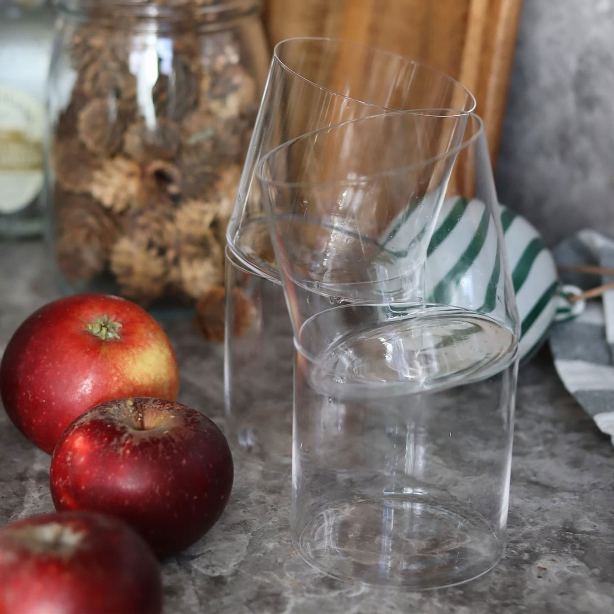 Tyndt tumblerglas 350 ml, 2 stk. krystalglas