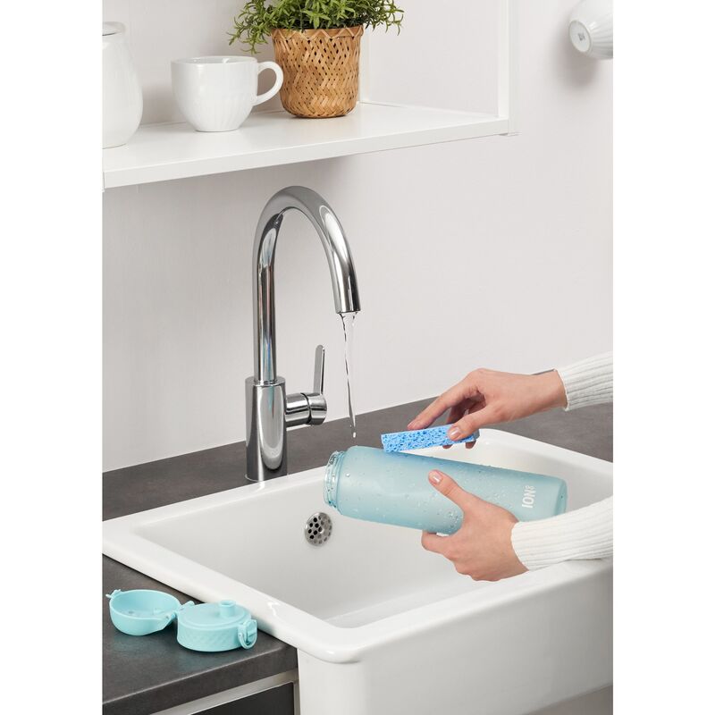 Motivational Bottle vesipullo 1 litra, sonic blue