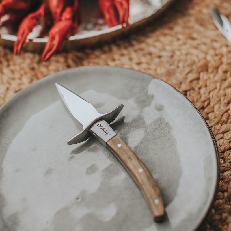 Ona osteriveitsi 16 cm, ruostumaton teräs/akaasiapuu