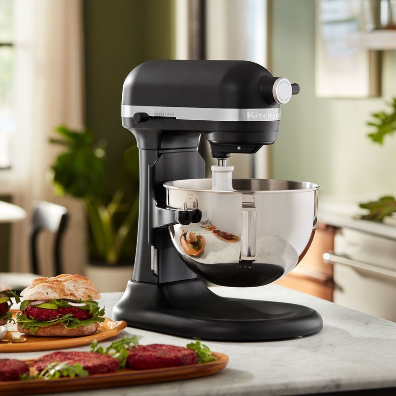 Køkkenmaskine med løftearm 5,2 liter, matsort