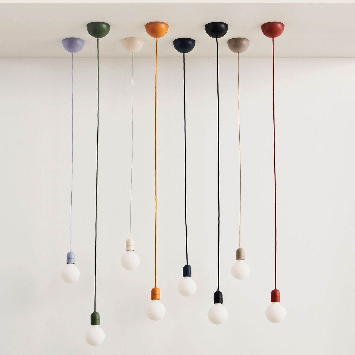 HAY Buoy pendel 20 cm, leire hvit