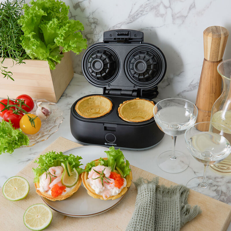 Våffelskålsjärn, svart 