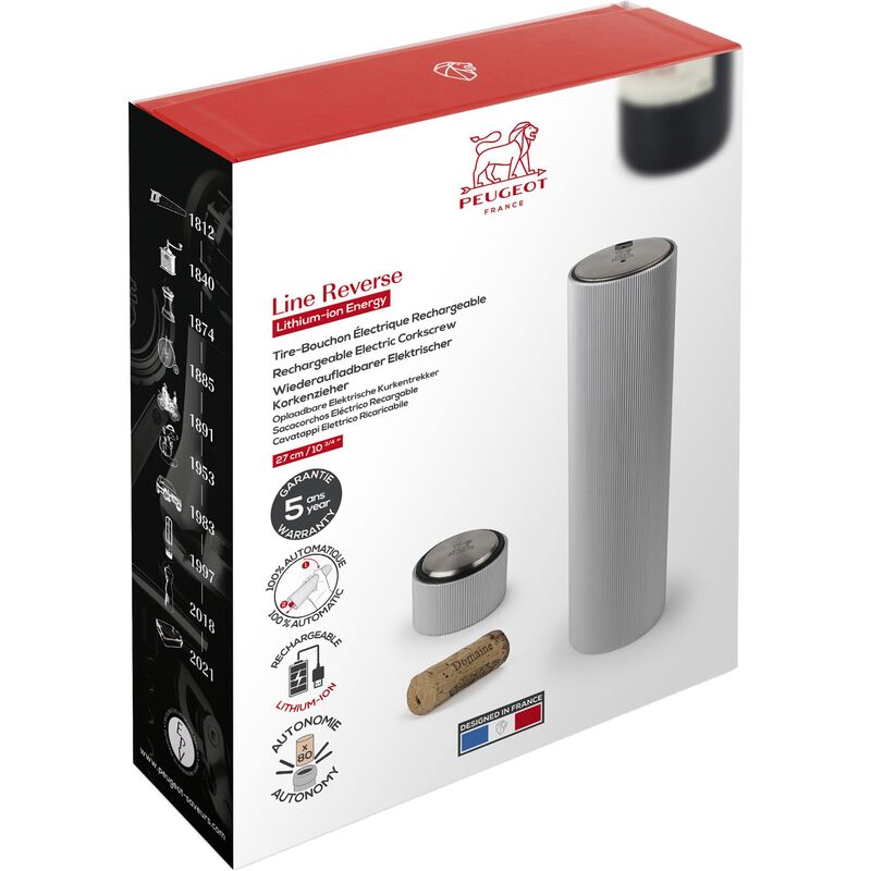 Line Reverse ladattava korkkiruuvi, alu