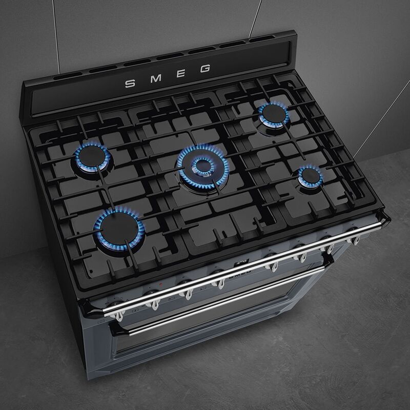 Gasskomfyr Victoria TR90GMGR 90 cm, grå