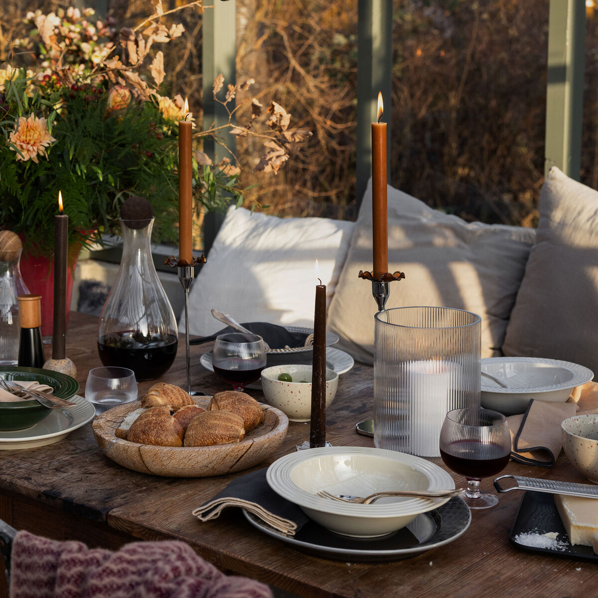 Coffee & More dyp tallerken, beige