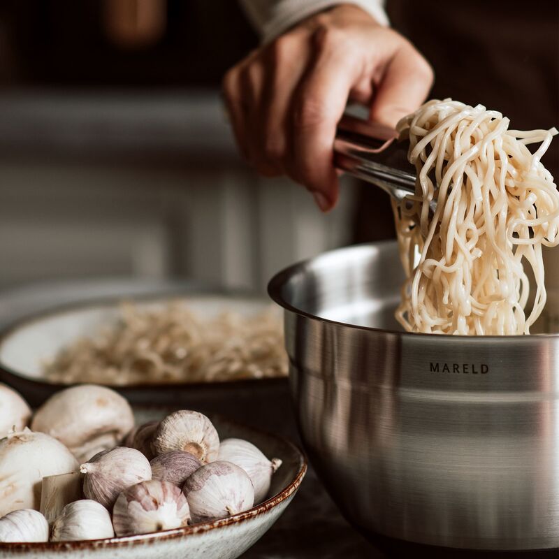 Boller i rustfritt stål, 3 stk