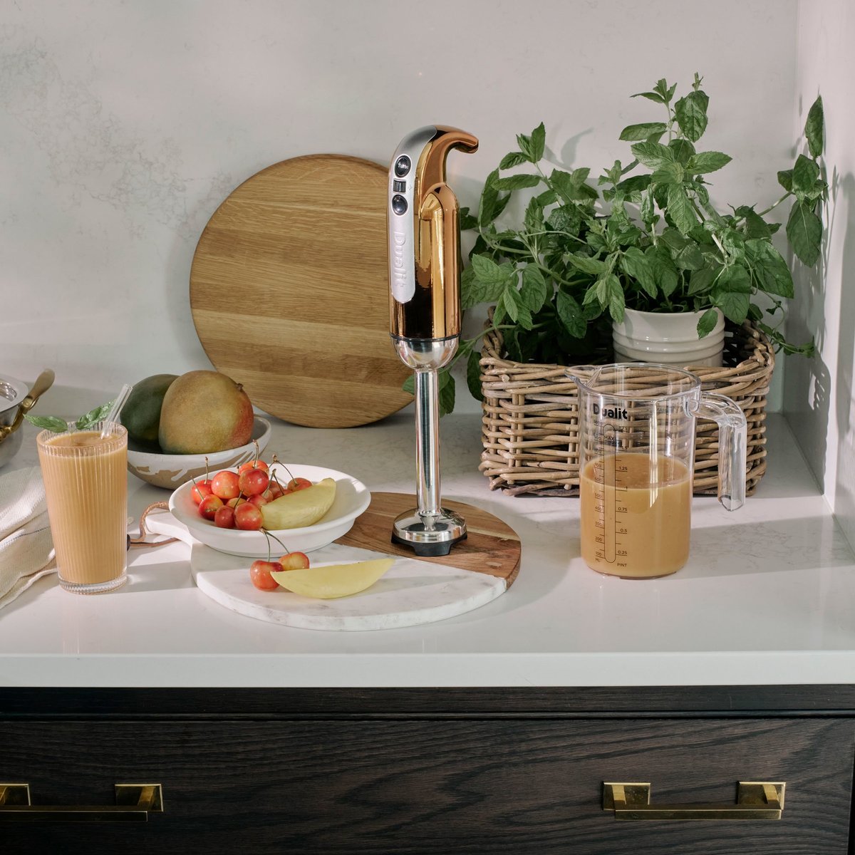 New Edition Stavmixer med tillbehörspaket, high gloss koppar