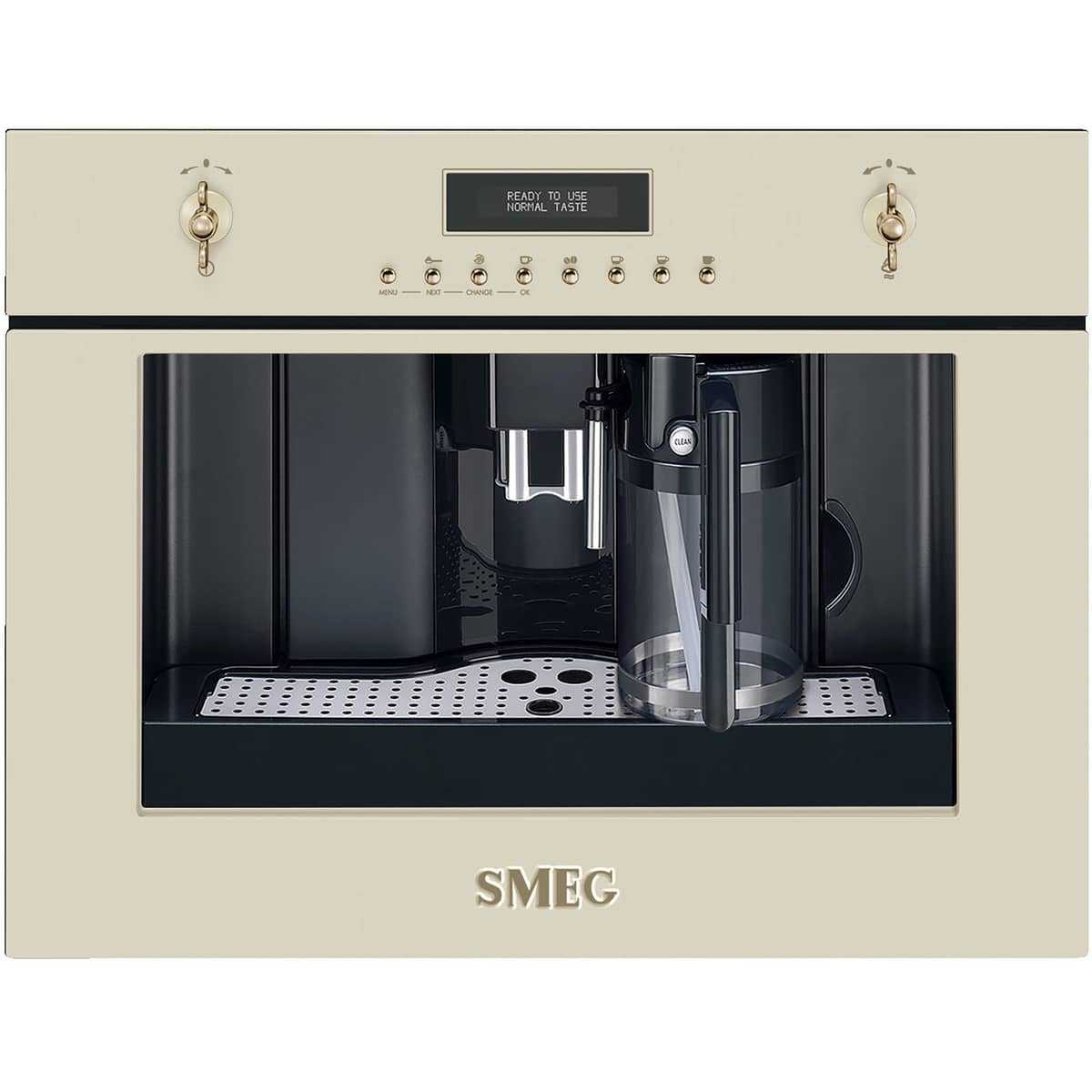 60 cm indbygget kaffemaskine i creme