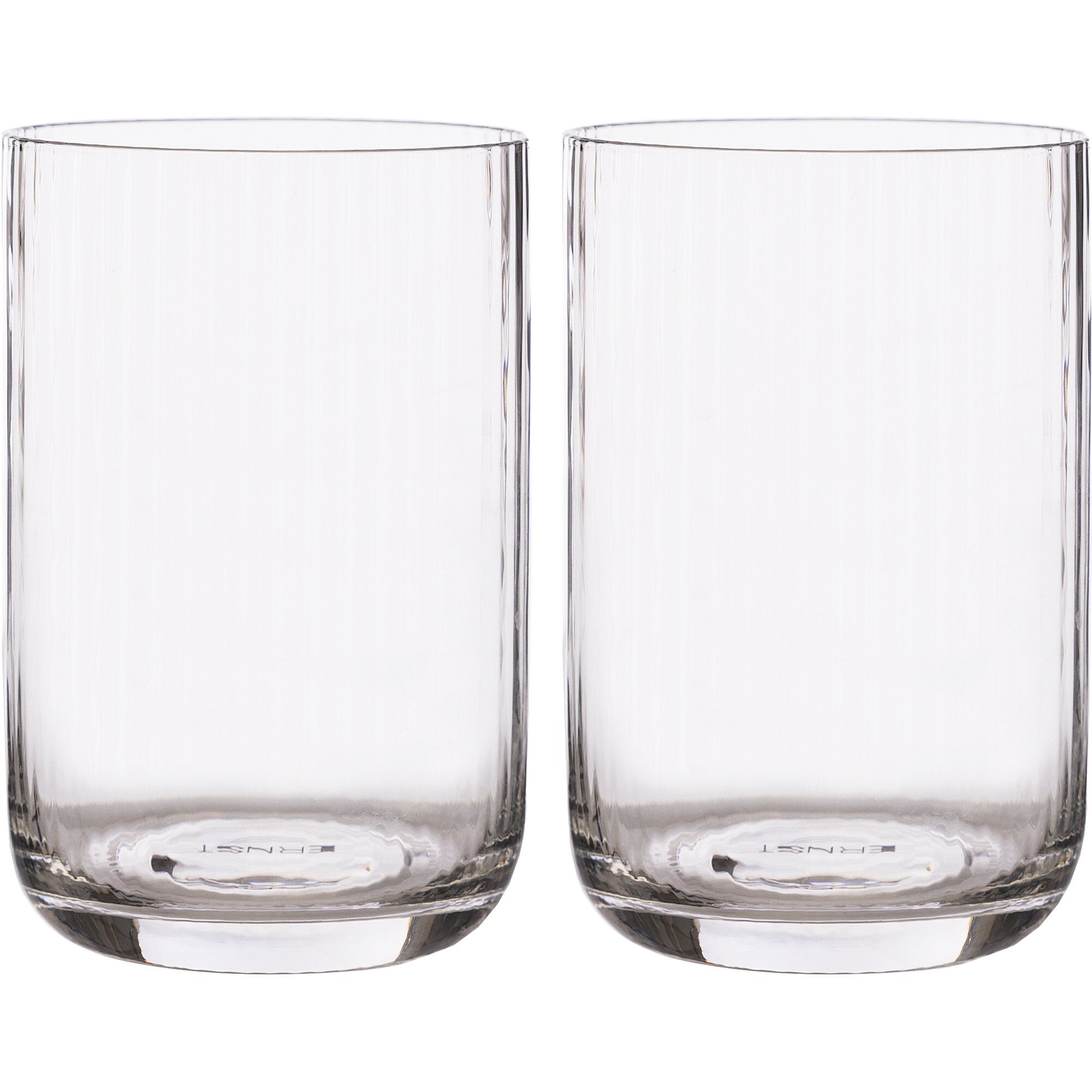 ERNST Ernst drikkeglass riflet 2-pakning 50 cl