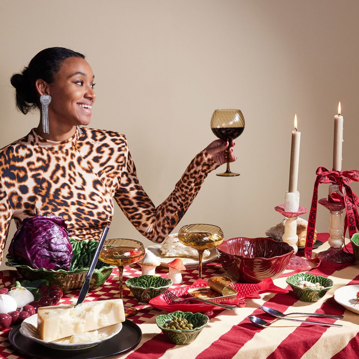 Veggie skål 20 cm, vinrød