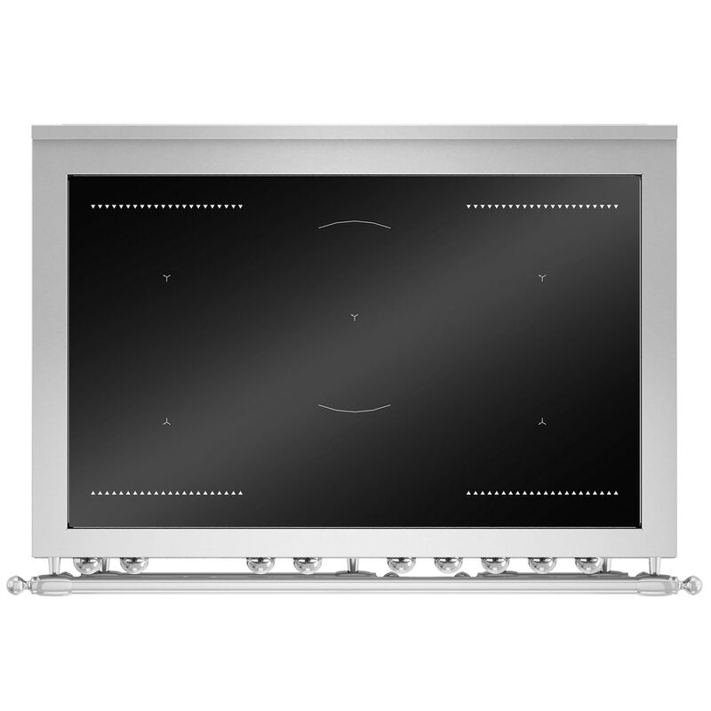 HER95I2EXC Heritage induksjonskomfyr med dobbeltovn 90 cm, 5 soner, rustfritt stål