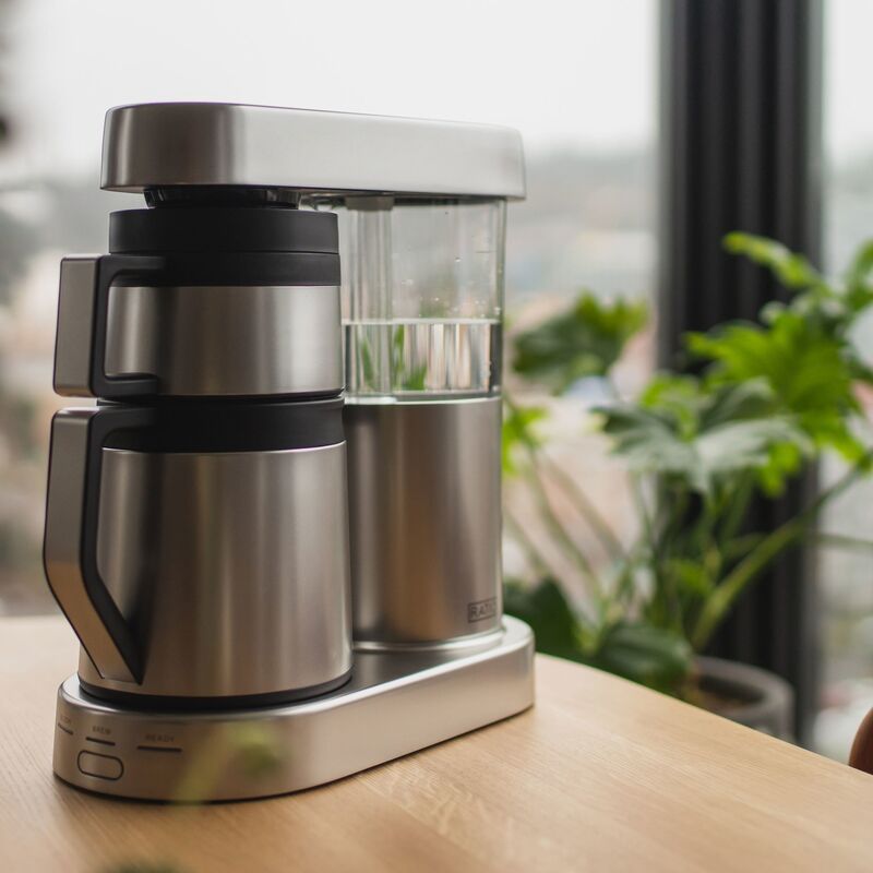 Six kaffebryggare 1,25 liter, rostfritt matt stål