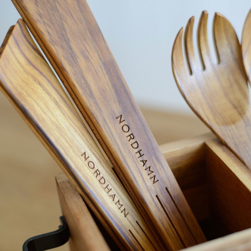 Flipp tang, 33,5 cm, teak