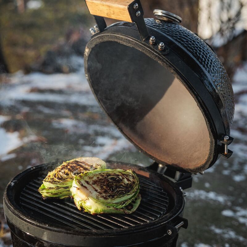 Mini kolgrill, svart