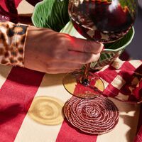 Veggie lasinalunen 2-pakkaus, viininpunainen