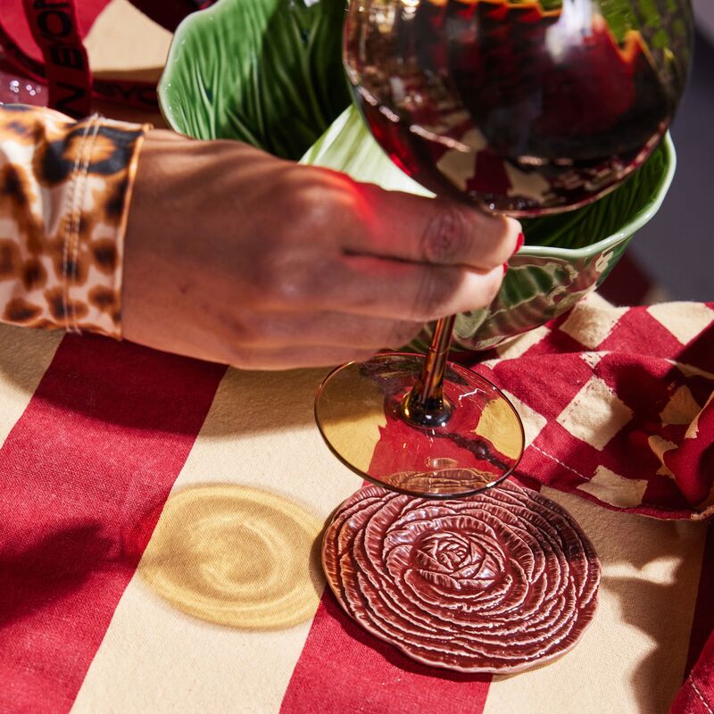 Veggie glassbrikke 2-pakning, vinrød