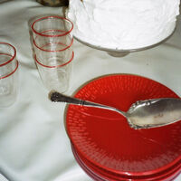 Confetti desserttallerken 21 cm, chili