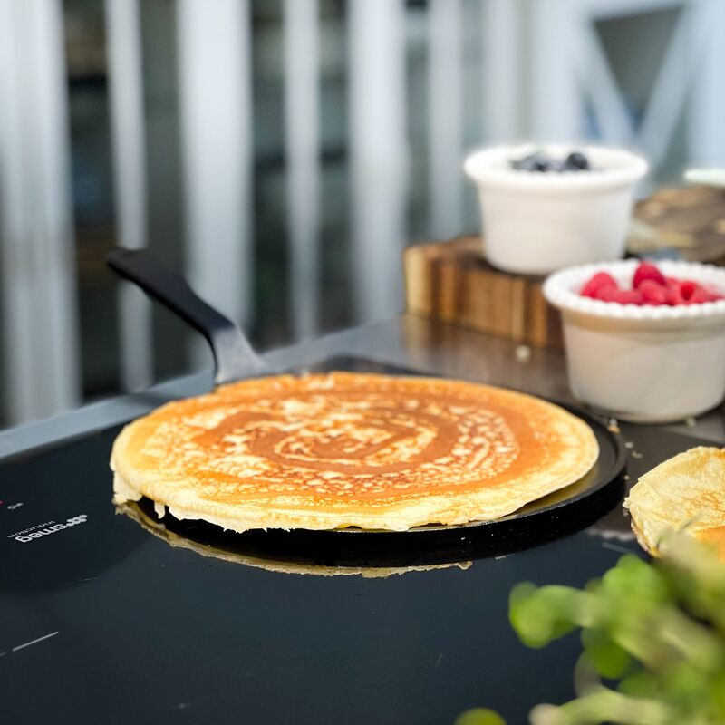 Pannkakspanna 24 cm, kolstål