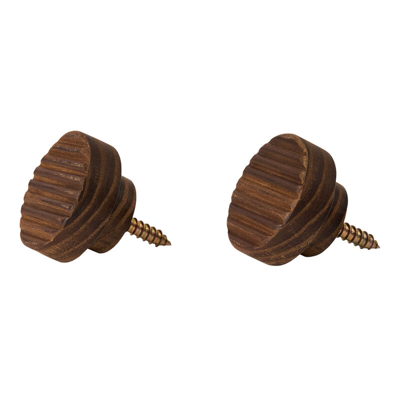 Yami knagg 2-pakning, brun