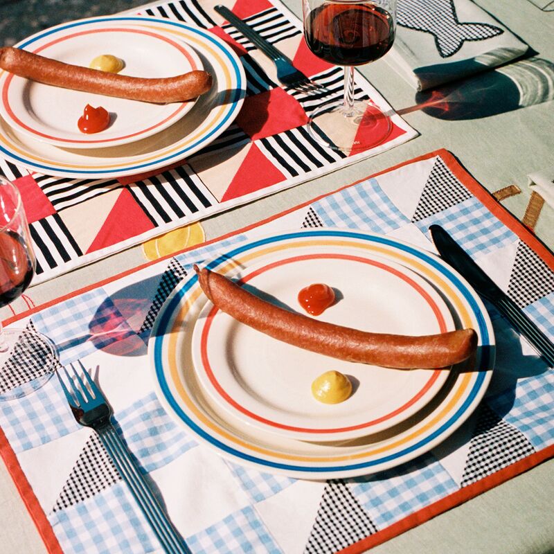 tallrik 18,5 cm, 2-pack, röd