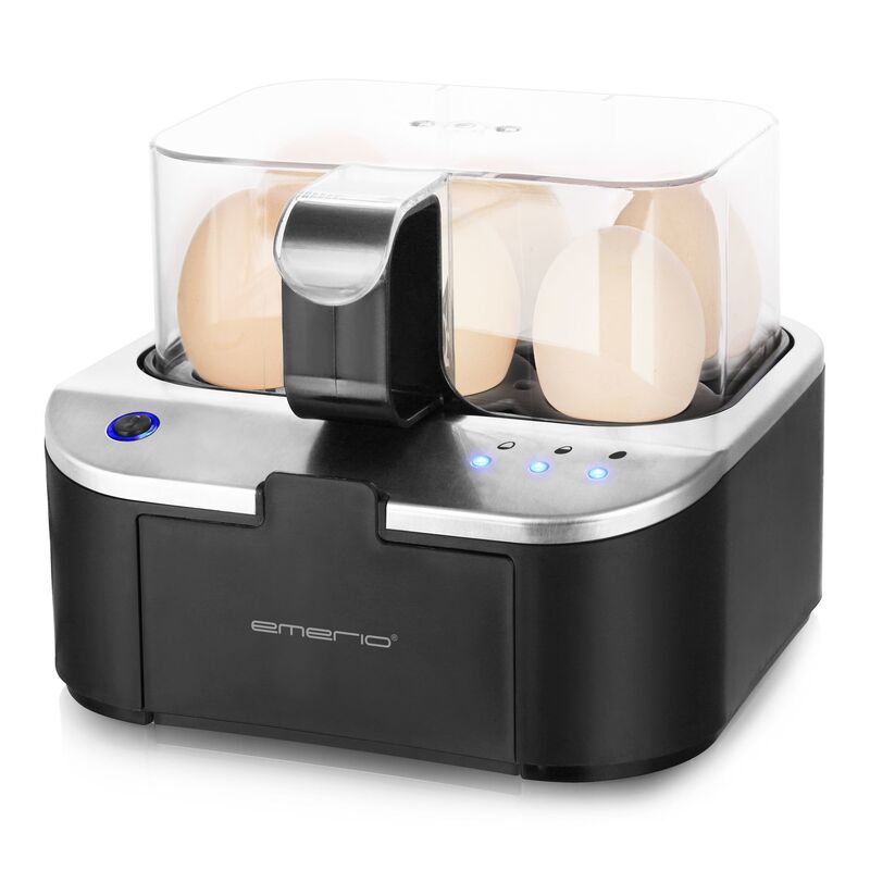 Æggekoger 6 æg, sort/metal