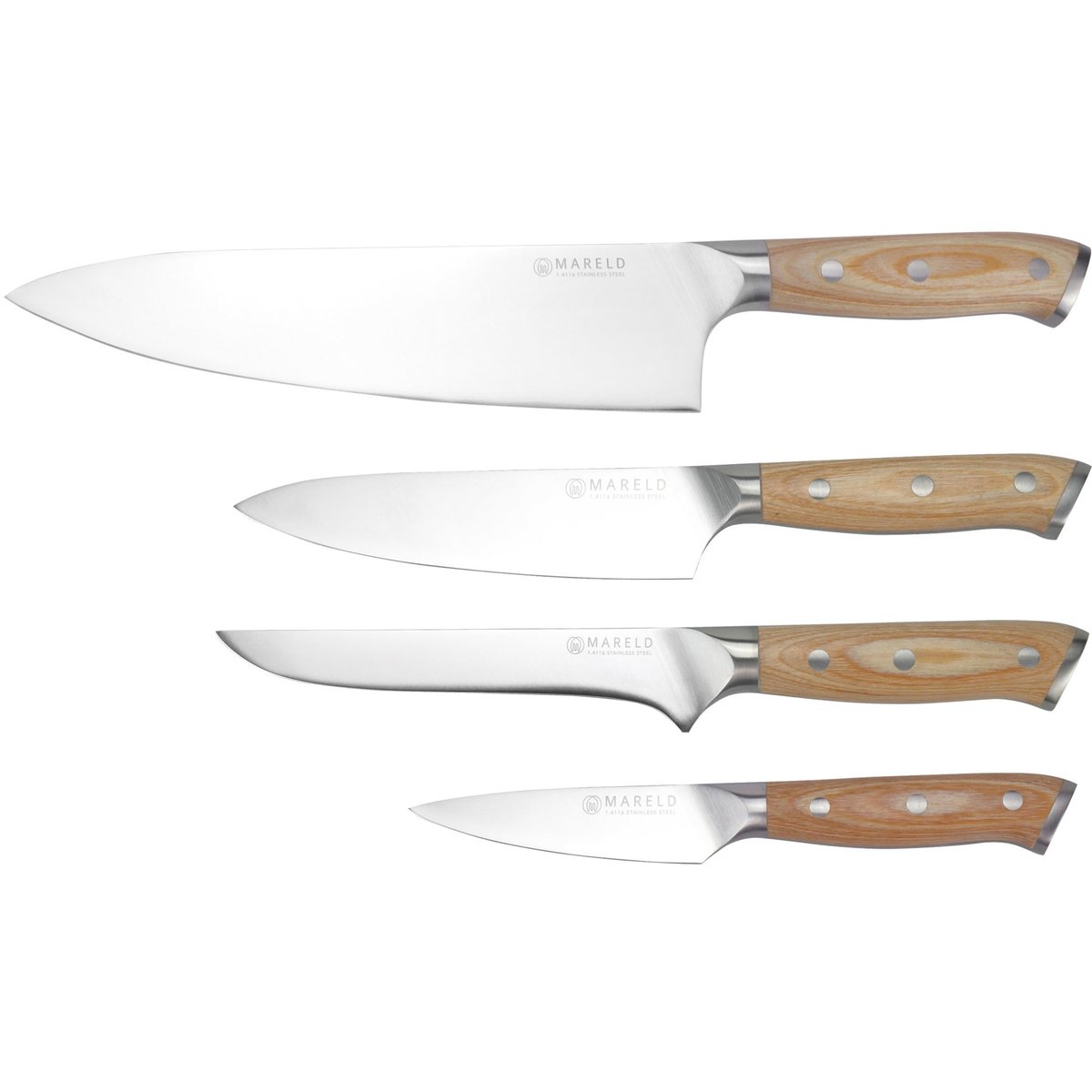 Knivsett med 4 kniver i europeisk tradisjon