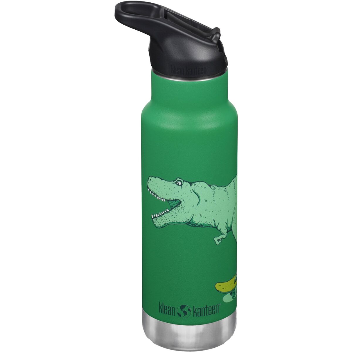 Kid Narrow Flip Sport drikkeflaske 355 ml, dino skate