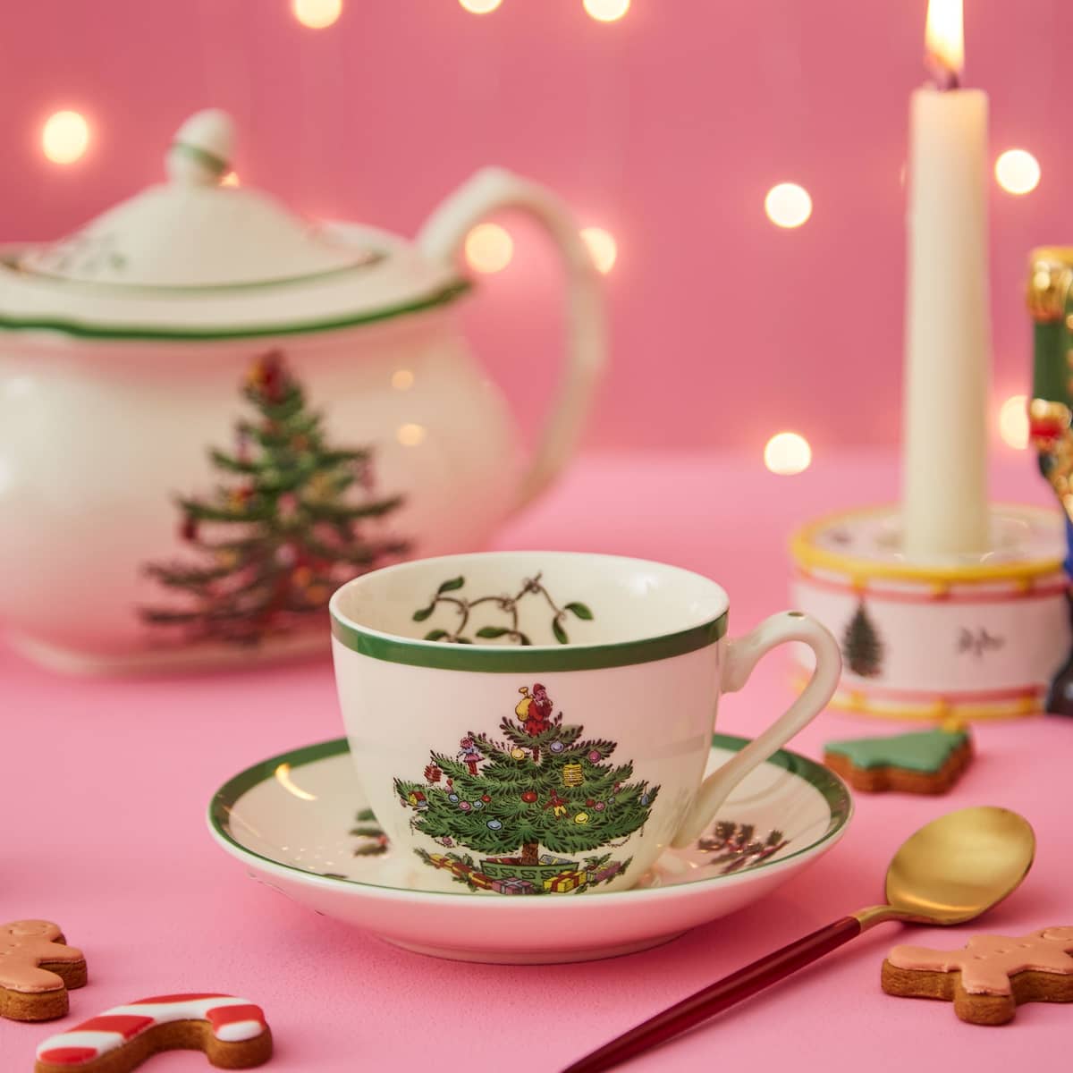 Christmas Tree tekopp med fat