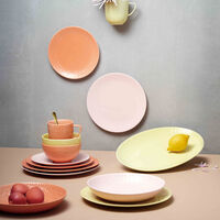 Confetti tallerken 24 cm, apricot