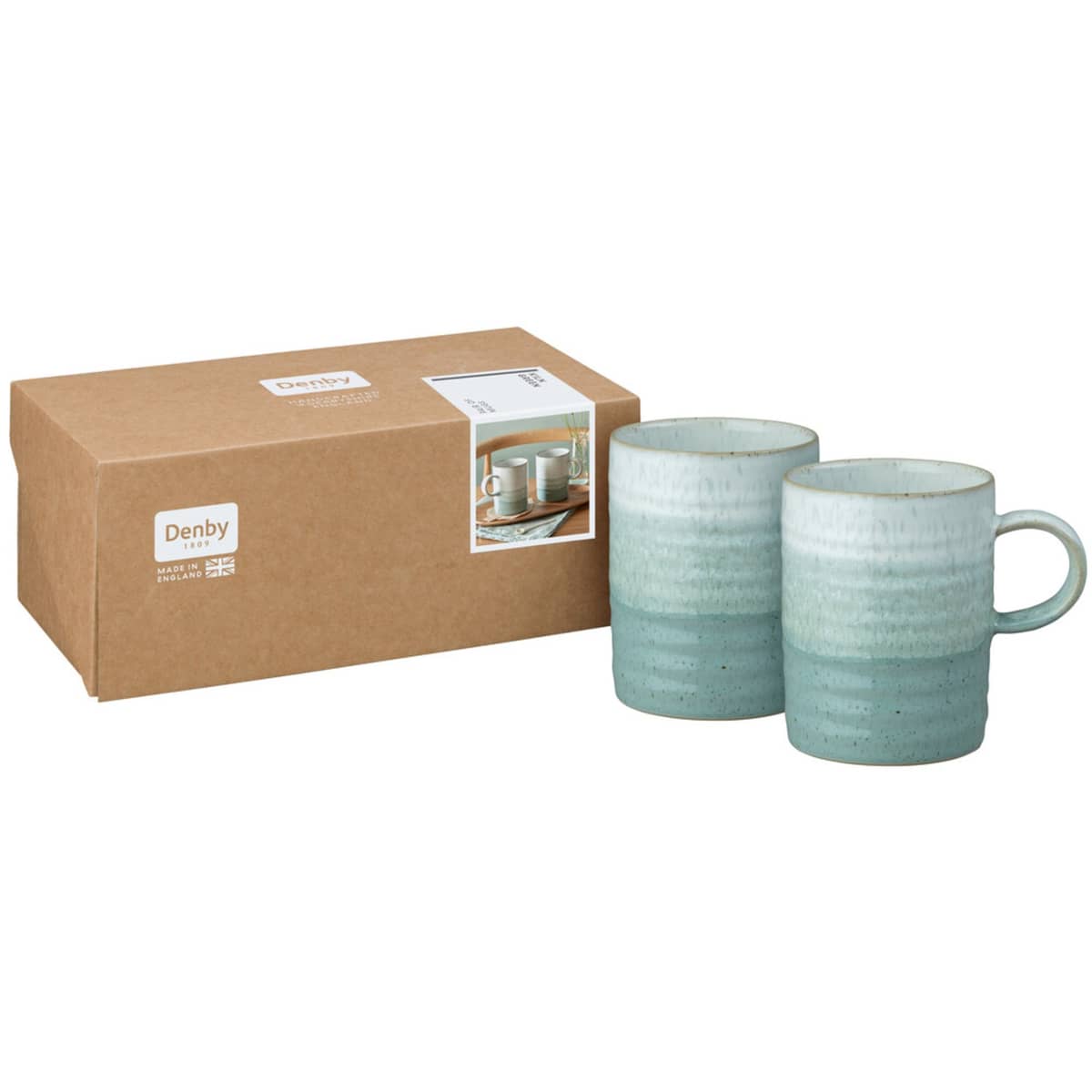 Kiln Green, set med 2 muggar