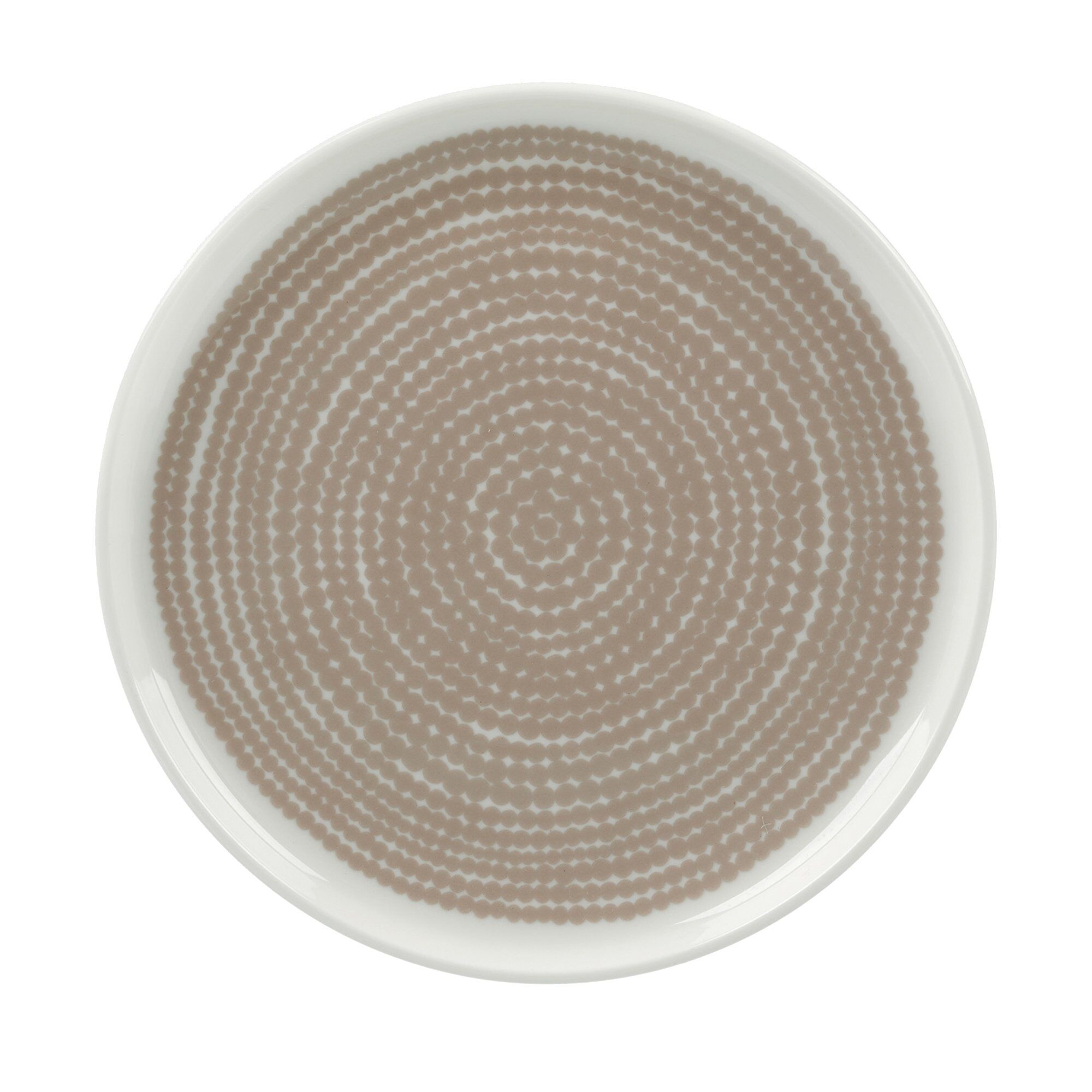 Marimekko - Siirtolapuutarha asjett 13,5 cm hvit/beige
