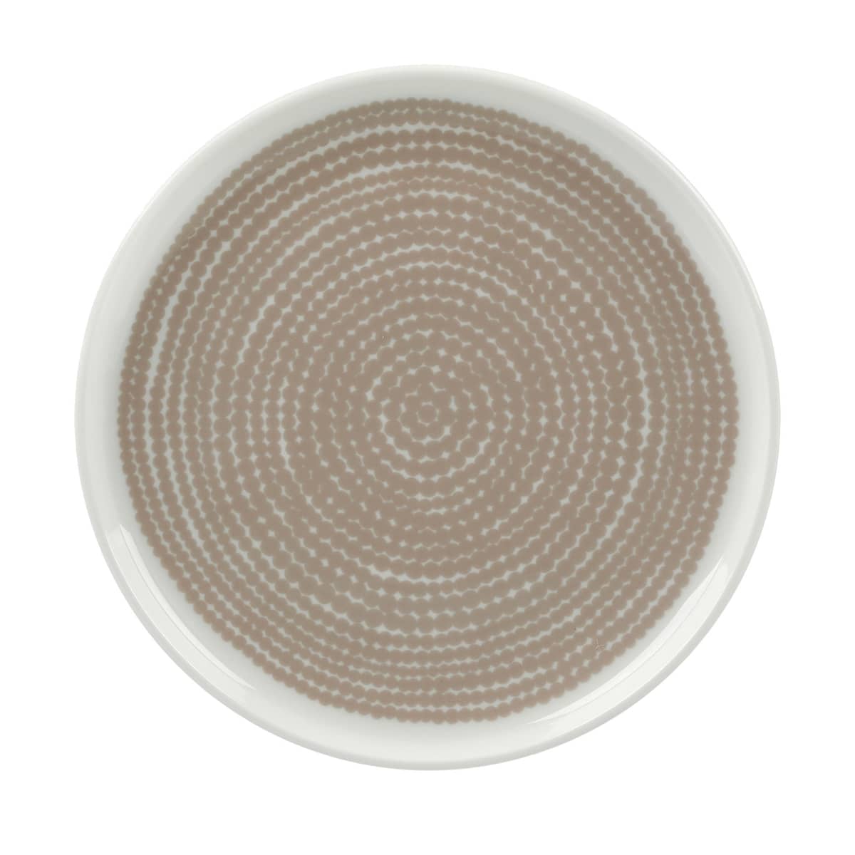 Siirtolapuutarha lautanen 13,5 cm, valkoinen/beige
