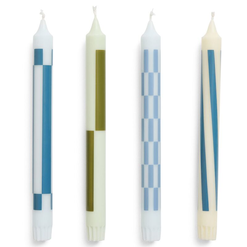 ljus 4 st, light green/blue