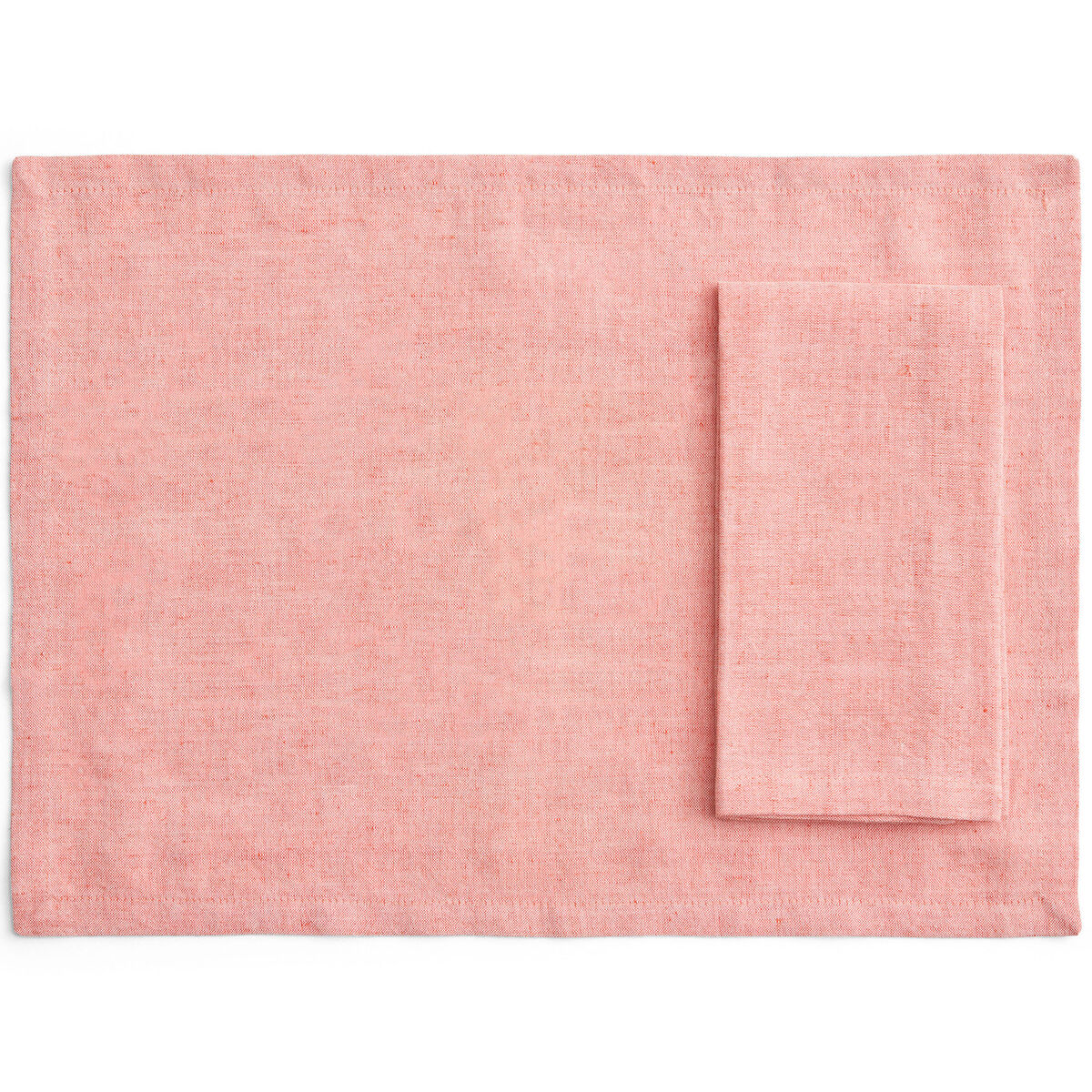 Tavolo bordbrikke/serviett 4-pakning, soft coral