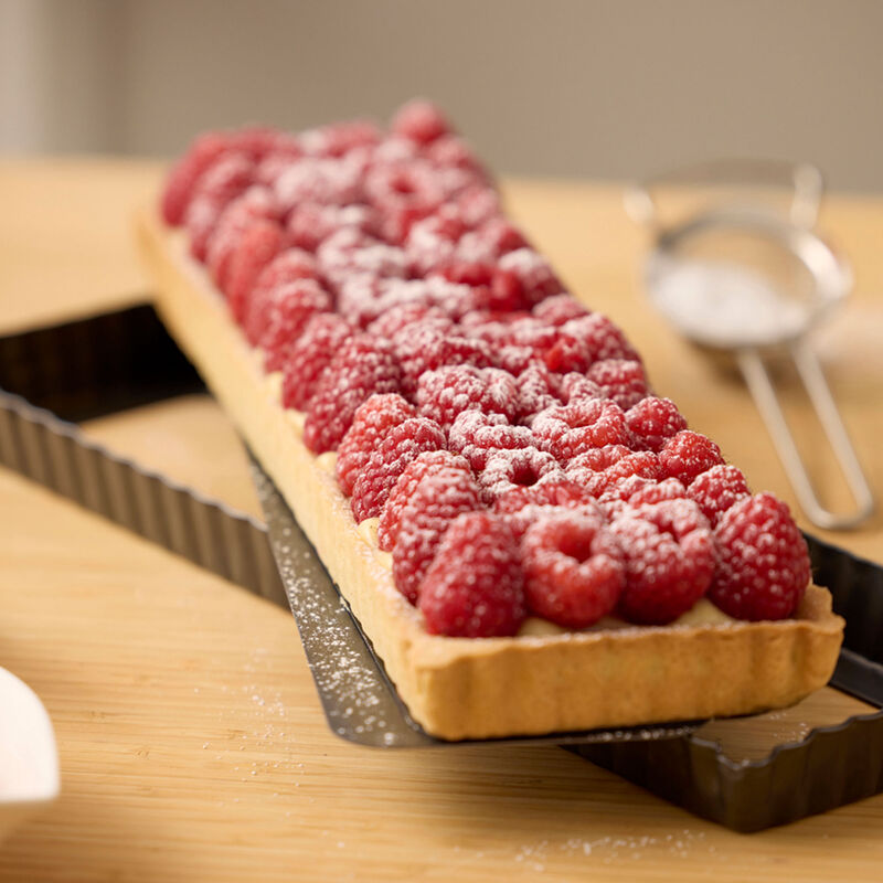 Paiform rektangulær 35×11 cm, mørkegrå