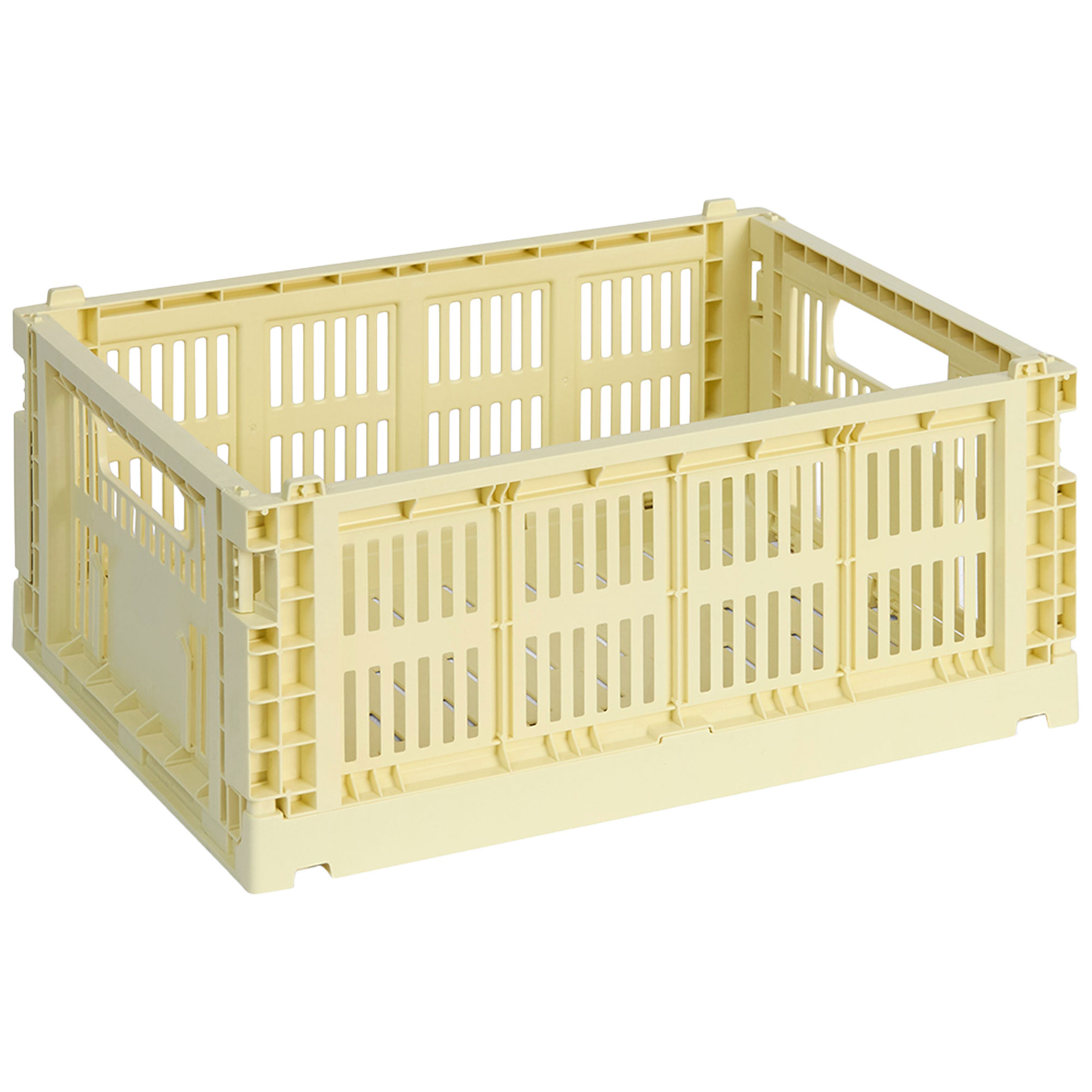 HAY Colour Crate Medium säilytyslaatikko, light yellow