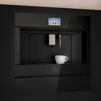 CM45MOD2WTB Modern inbyggd kaffemaskin, svart glas