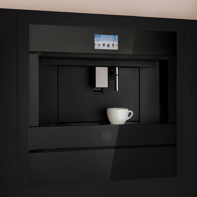 CM45MOD2WTB Modern integrert kaffemaskin, svart glass