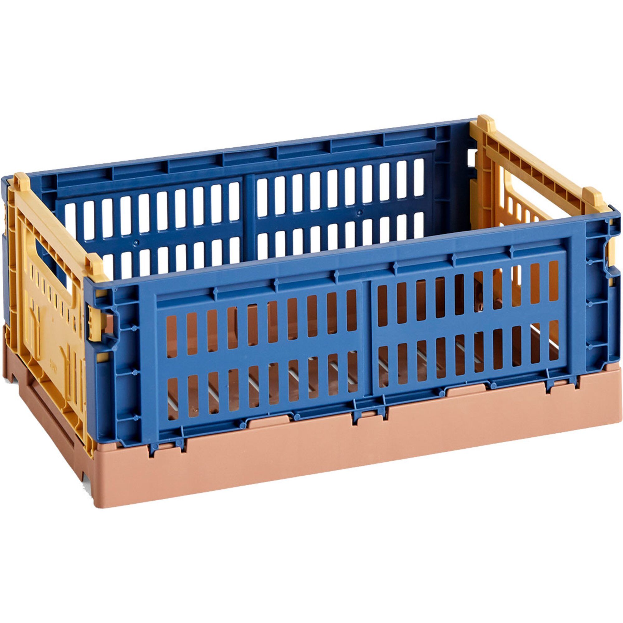 HAY Colour Crate Mix förvaringslåda small, dark blue